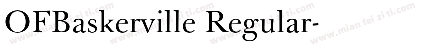 OFBaskerville Regular字体转换